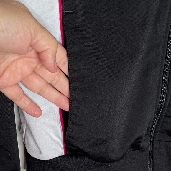 🔥 Puma Track Jacket w Pink Embroidered Logo Zip Close S - Picture 6 of 10